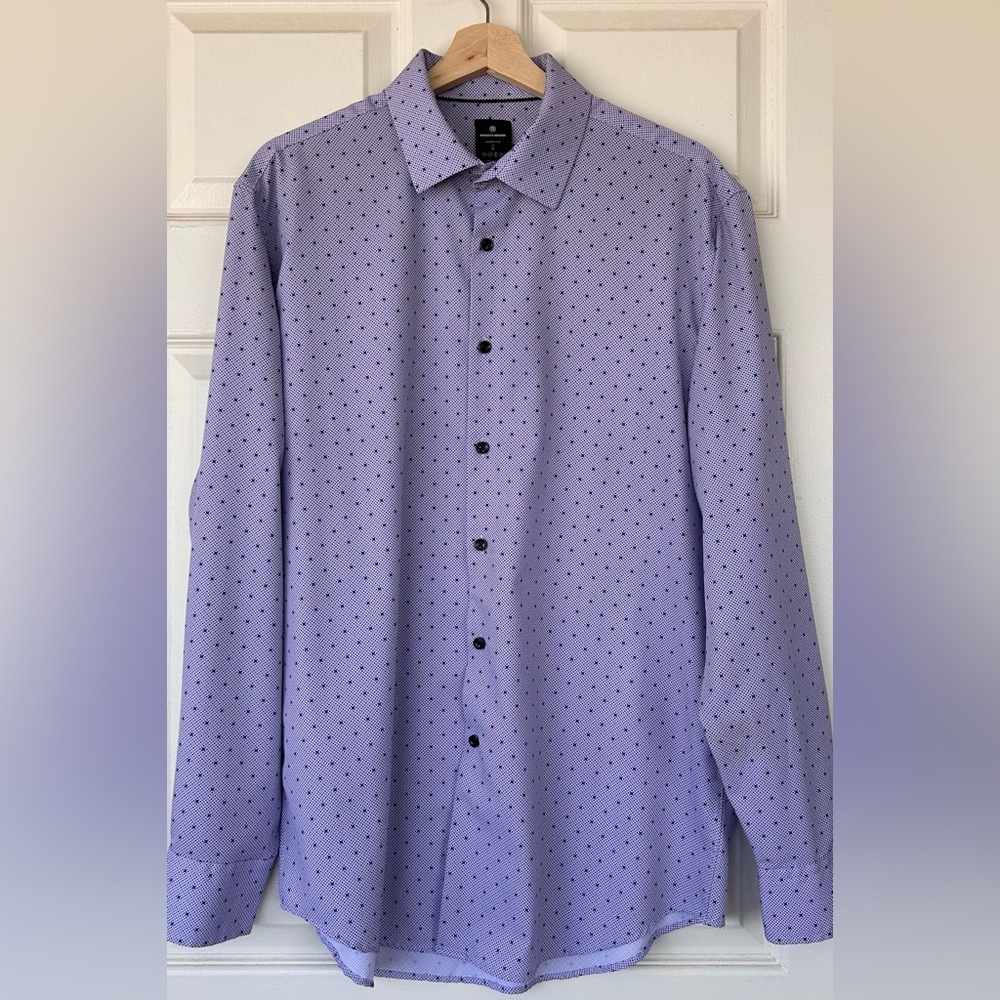 Brooklyn Brigade Men’s Button-Up Shirt Long Sleeve Size‎ 17/XL